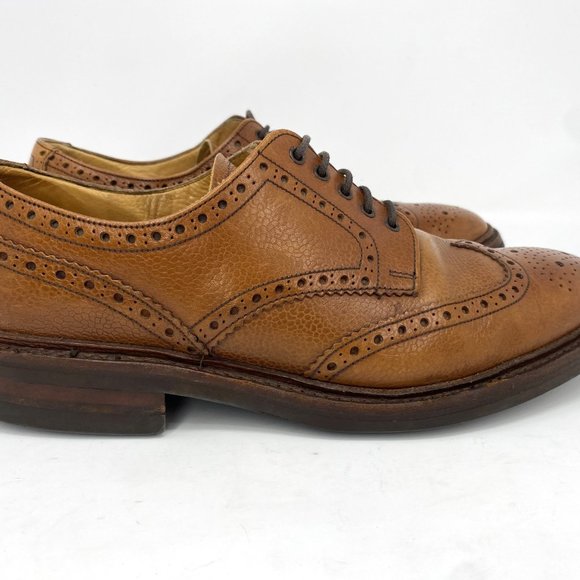 Loake Badminton 2 / Brown Leather Derby Brogue Shoes / Men\'s  US 9.5 / UK 8.5 main image 12